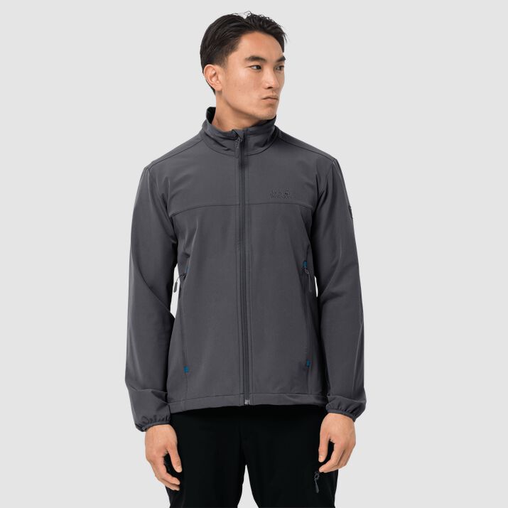 Jack Wolfskin Mens Crestview Softshell Jacket Light Black 785316OXN